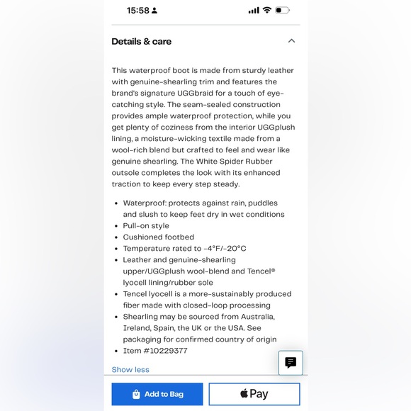 UGG trail-gazer mini boots size 8 NO box - Picture 6 of 8